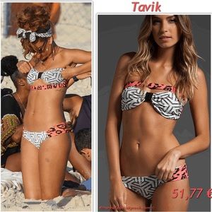 Tavik for Pacsun (as seen on Rihanna) Geometric Print Cut Out Bikini